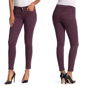 PAIGE Verdugo Ankle Vamp Red Skinny Jeans